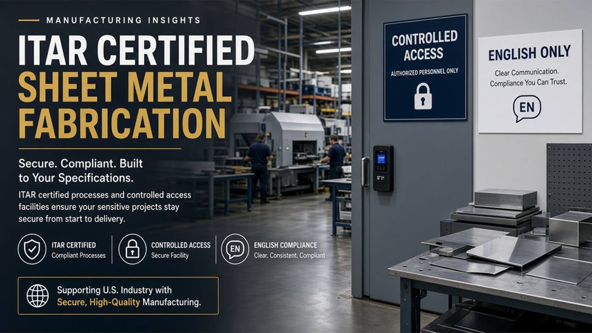 Controlled sheet metal fabrication workflow for regulated aerospace work