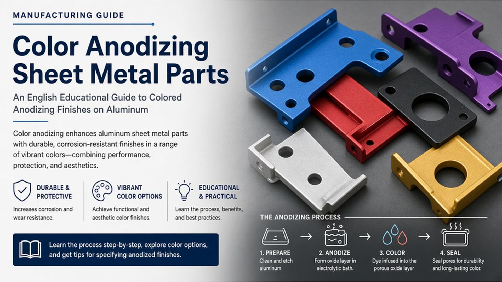 Color Anodizing Sheet Metal Parts: Colors, Process & Design Guide