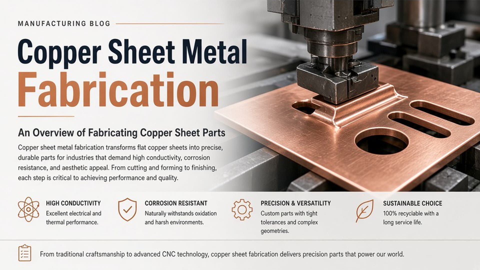 Copper Sheet Metal Fabrication: Benefits, Processes & Custom Costs
