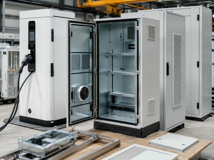 Energy & EV Equipment Sheet Metal Enclosures