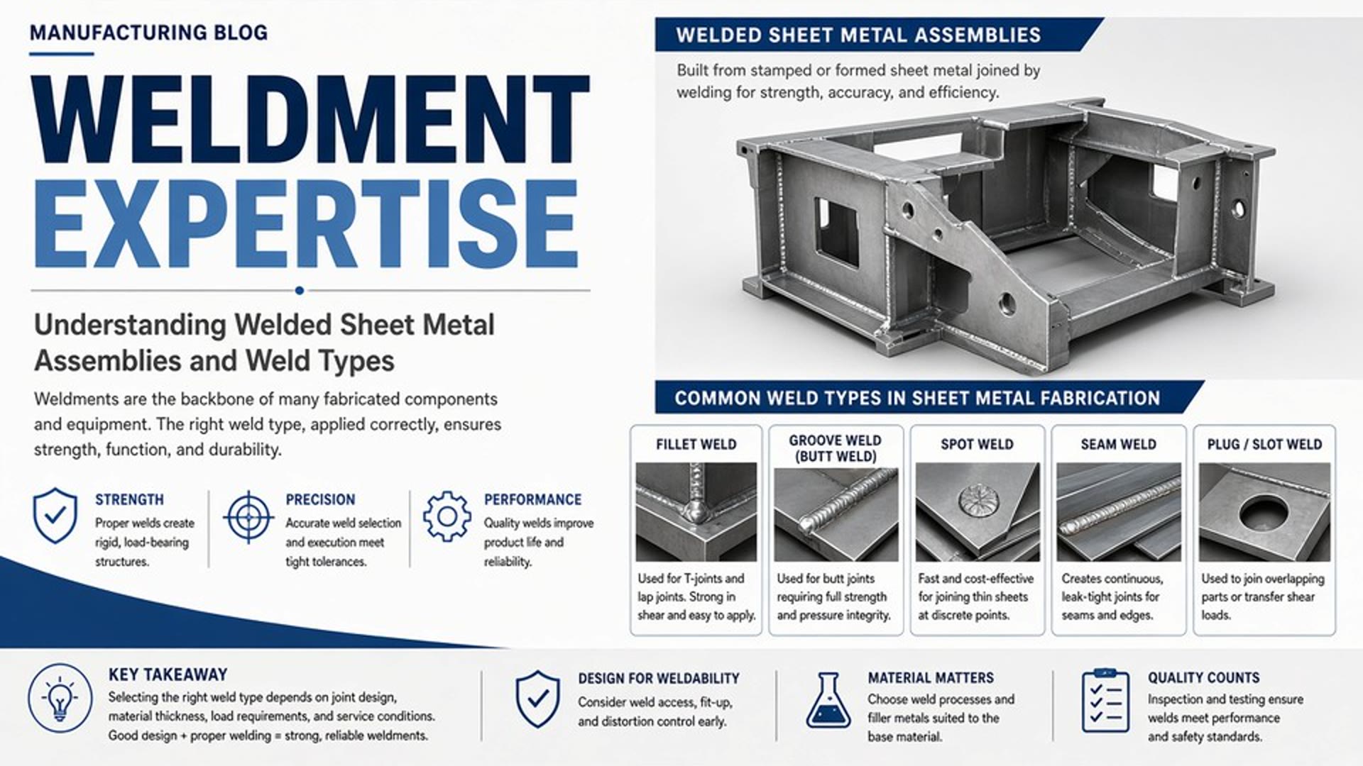 Expert weldment work on industrial steel fabrications