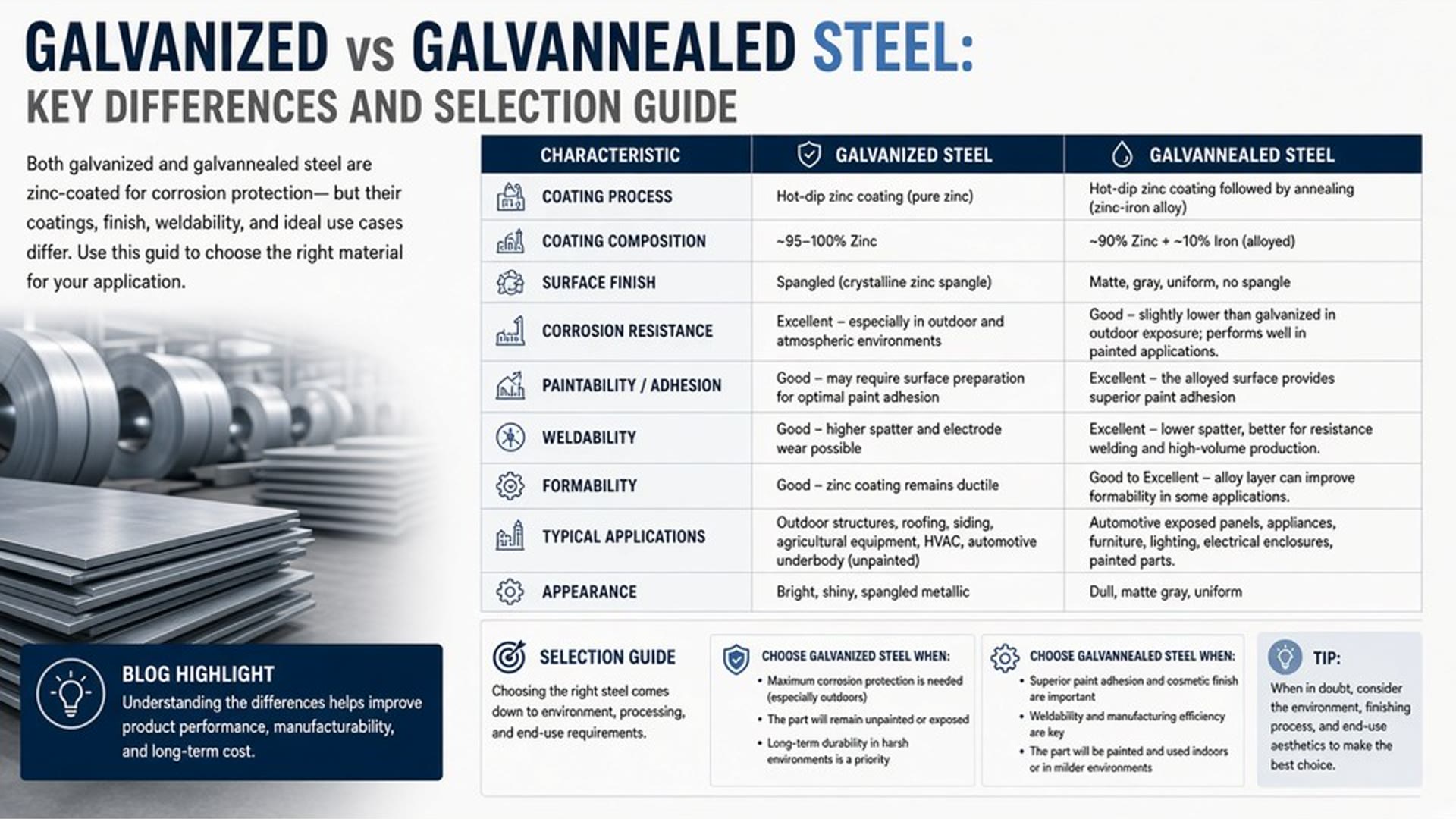 Galvanized vs. Galvannealed Steel: Key Differences & Selection Guide