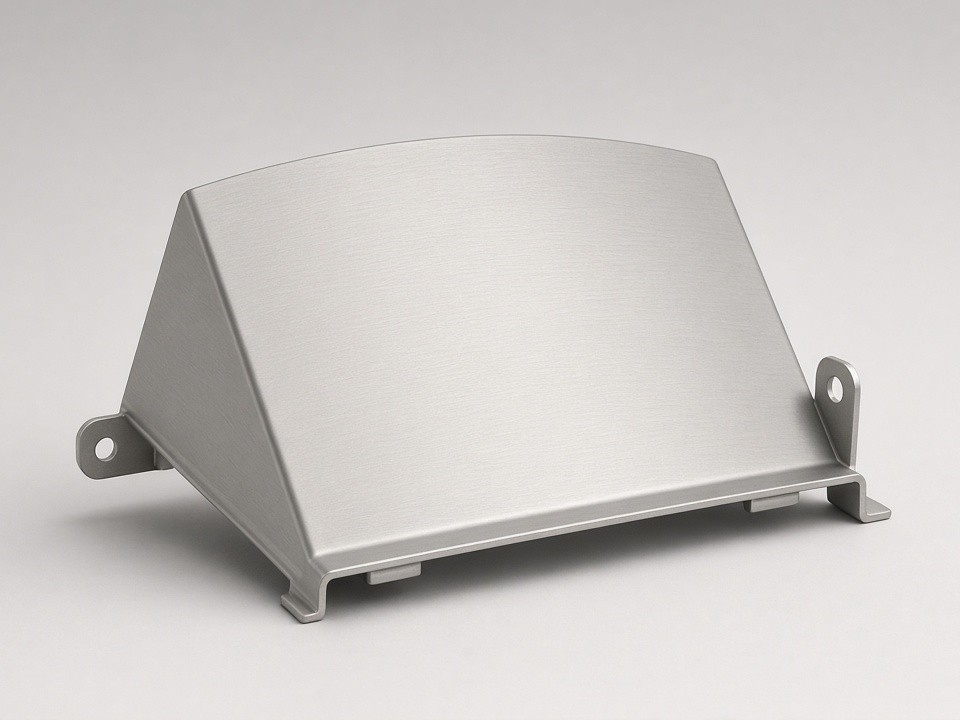 Fabricated sheet metal protective shield for industrial equipment