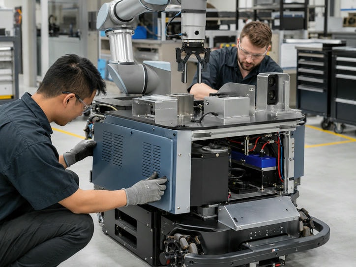 Robotics and smart equipment sheet metal fabrication