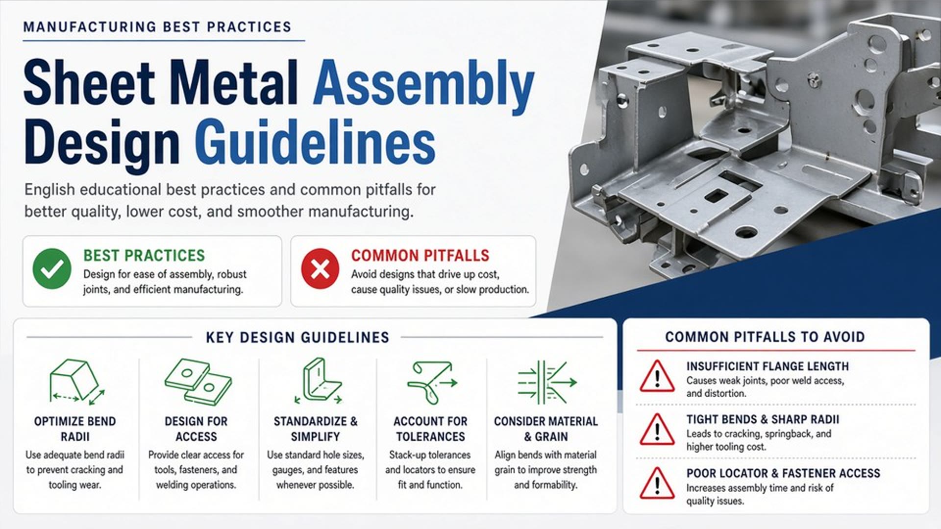 Sheet Metal Assembly Design: Guidelines, Best Practices & Common Pitfalls