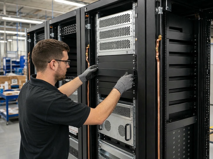 Telecom and data infrastructure sheet metal fabrication - enclosures, racks, and brackets